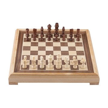 Luxuriöses Schachbrett aus Holz – 40 x 40 cm