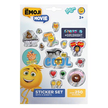 Totum Emoji Stickervel, 4st.