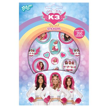 All K3 sticker sheets, 4pcs.
