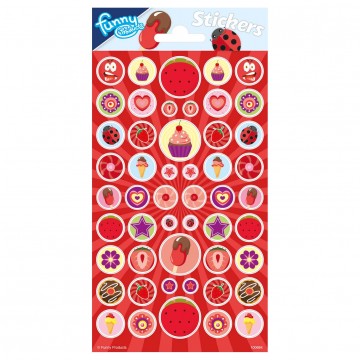 Sticker sheet with Scent - Strawberries