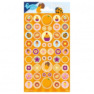 Sticker sheet with Fragrance - Orange