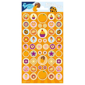 Sticker sheet with Fragrance - Orange