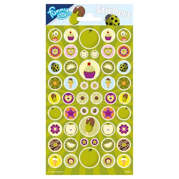 Stickervel met Appelgeur, 50st