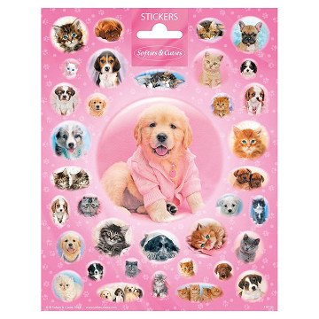 Sticker sheet Cutie Puppies and Kittens