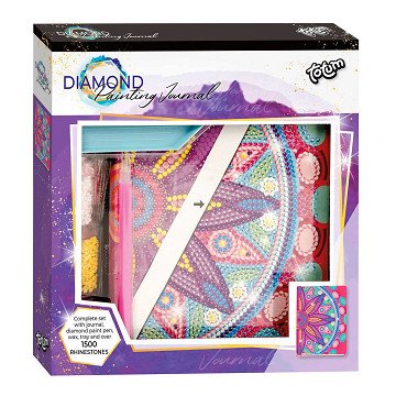 Totum Diamond Painting Diary - Flower Mandala Pink