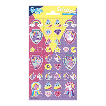 Sticker sheet Glitter - Unicorn