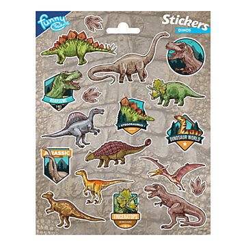 Sticker sheet Dinosaur, 18pcs.