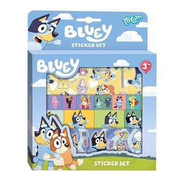 Totum Bluey Aufkleber-Set mit Spielhintergrund