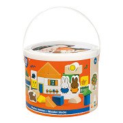 Block Barrel Wood Miffy, 50pcs.