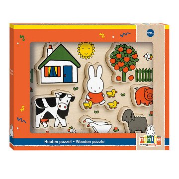 Wooden Puzzle Miffy Chunky, 7 pcs.