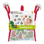 Badefiguren Die Rupsje Nooitgenoeg im Aufbewahrungsnetz, 9-tlg.