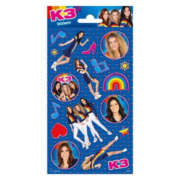 Stickervel Glitter K3