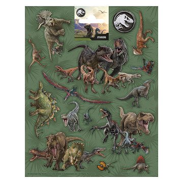 Sticker sheet Large Jurrasic World