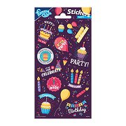 Stickervel Glitter Party