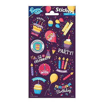 Sticker sheet Glitter Party