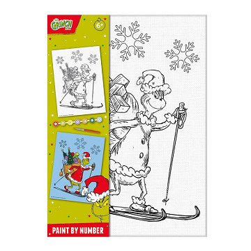 Grinch Canvas Painting by Numbers