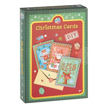 Gestalten Sie Ihre eigenen Weihnachtskarten – mit 3 Umschlägen und 3 Aufkleberbögen