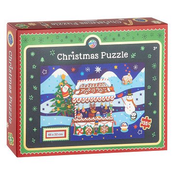 Weihnachtspuzzle 46x32cm - 35 Teile.