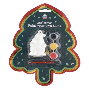 Paint Your Own Santa Claus - Includes brush and paint