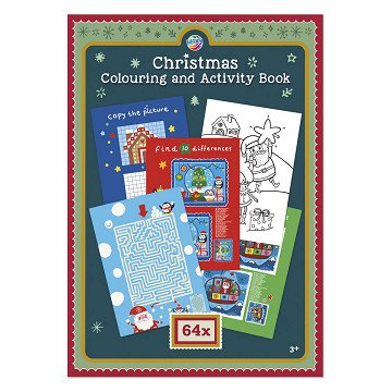 Christmas Coloring and Activity Book - 64 pages