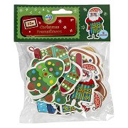 Schaumstoffaufkleber Weihnachten - 25 Stück.