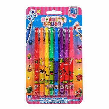 Fruity Squad Scented Gel Pens, 8 pcs.