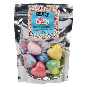 Create it! Beauty Bath Bombs Hearts 7-Pack