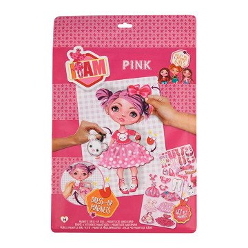 I Am Magnetic Dress Up Doll Pink