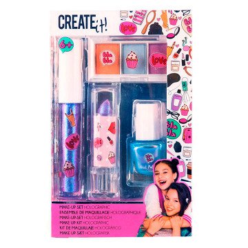 Create It! Beauty Make-up Set Holographic, 4-tlg.