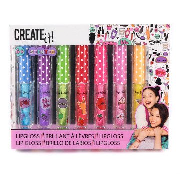 Create it! Beauty Lip Gloss Fragrance & Glitter, 7pcs.