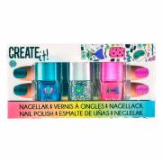 Create It! Beauty Nagellack Glitter, 3 Stk.