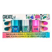 Create It! Beauty Nagellack Glitter, 3 Stk.