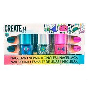 Create It! Beauty Nagellack Glitter, 3 Stk.