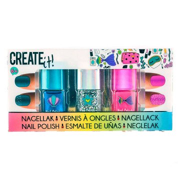 Create it! Beauty Nail Polish Glitter, 3 pcs.