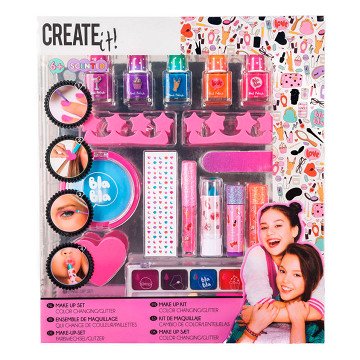 Create it! Make-up Set Color Changing & Glitter, 14dlg.