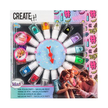 Create it! Nail Polish Set with Wheel Selector, 16 pcs.