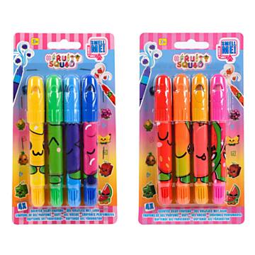 Fruity Squad Super Soft Crayons with Fragrance, 4 pcs.