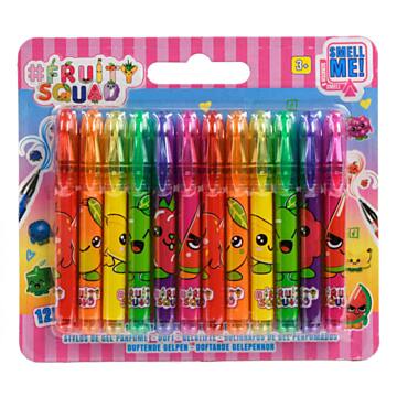 Fruity Squad Mini Gel Pens with Fragrance, 12pcs.
