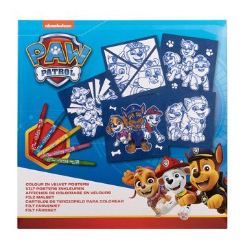 PAW Patrol Filzfarben 18x18 cm - 5 Stück