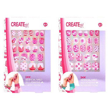 Create it! Beauty Artificial Nails Self-adhesive