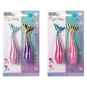 Create It! Mermaid Lip Gloss, 2pcs.