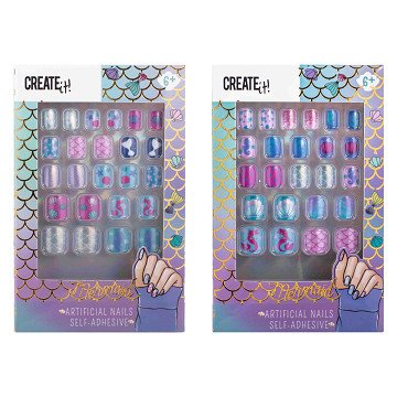 Create it! Mermaid False Nails Self-adhesive