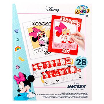 Minnie Mouse Felting Art and Coloring Book