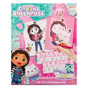 Gabby's Dollhouse Felt Art & Coloring Book