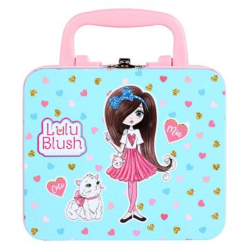 Lulu Blush Make-Up Set in Pewter Case