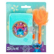 Stitch-Plüsch-Tagebuch mit flauschigem Stift