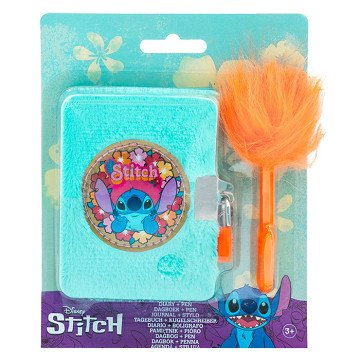 Stitch Pluche Dagboek met Fluffy Pen