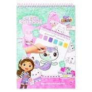 Gabby's Dollhouse Water Verfset Boek - incl Kwast