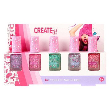 Create It! Nail Polish Confetti - 5 pcs.
