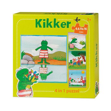 Die Welt des Kikker Puzzles, 4in1